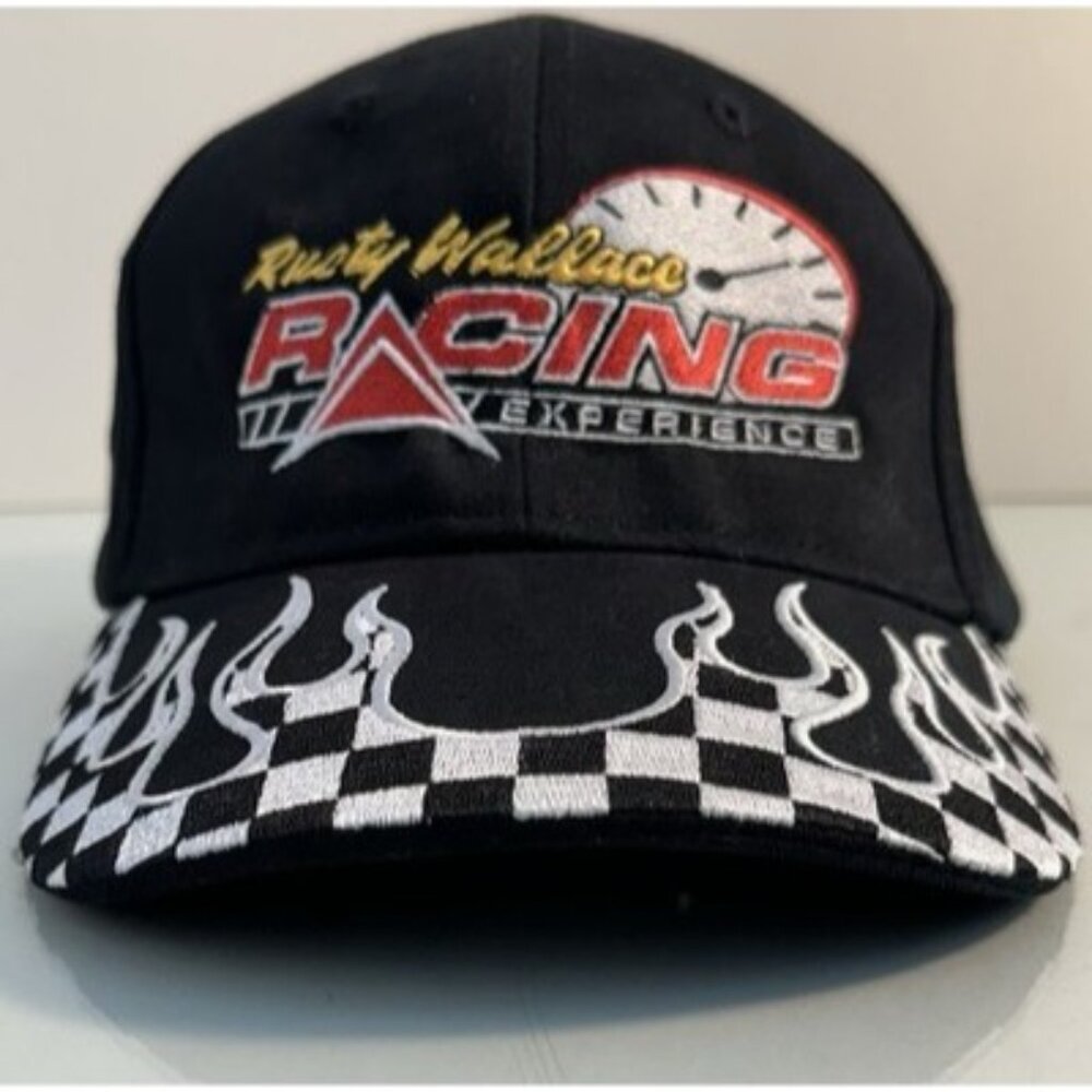 Rusty Wallace Racing Experience Black Baseball Hat Cap Adjustable